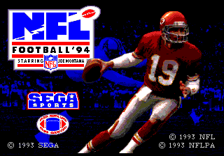NFL Football '94 screenshot 4 for Sega Mega Drive